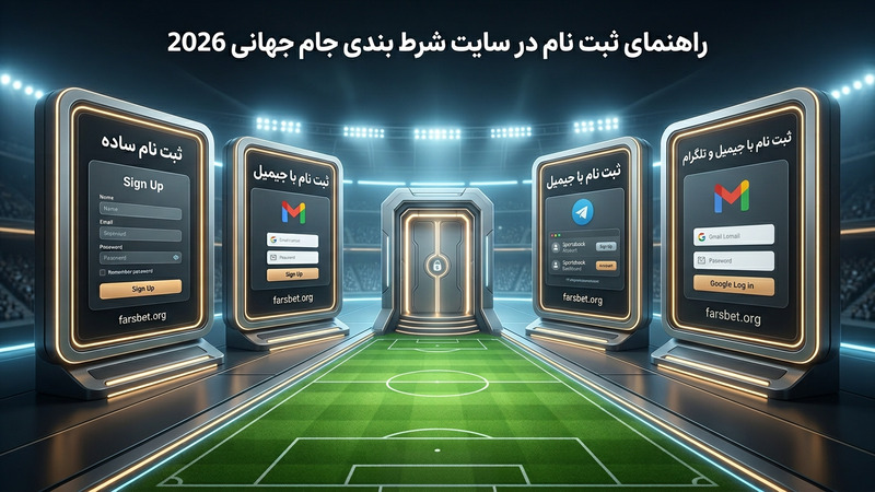 راهنمای ثبت نام در سایت شرط بندی جام جهانی 2026