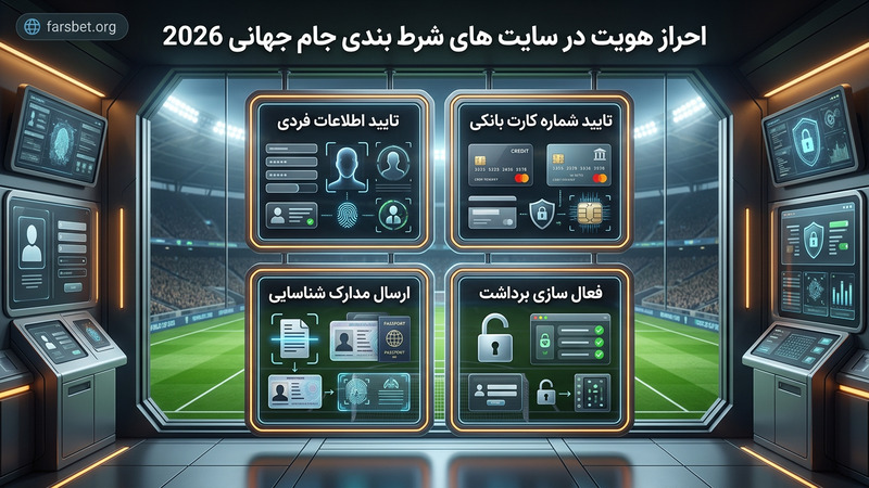احراز هویت در سایت های شرط بندی جام جهانی 2026