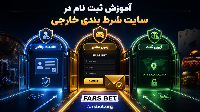 آموزش ثبت نام در سایت شرط بندی خارجی
